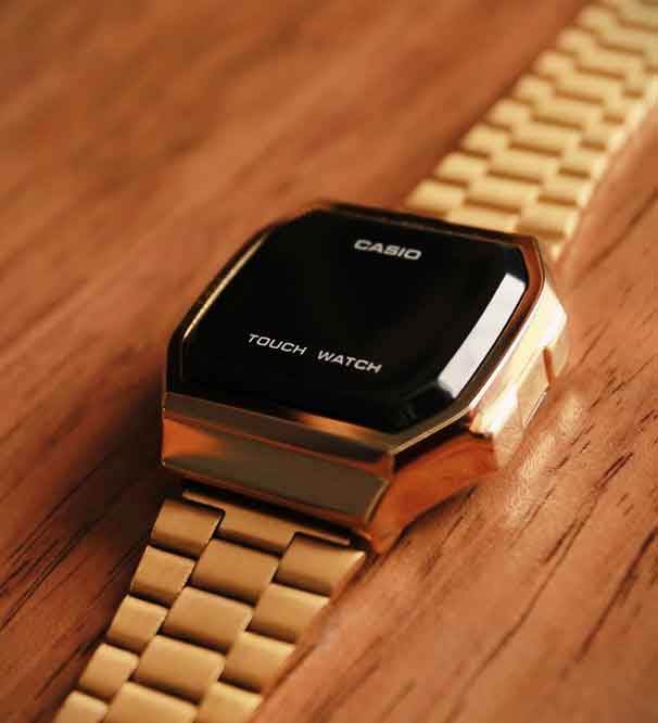 Gold Casio Touch Watch