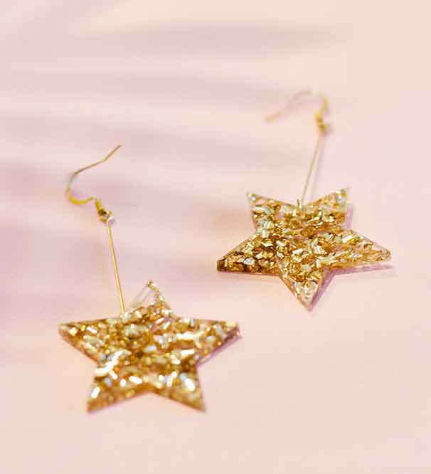 Gold Star Earrings